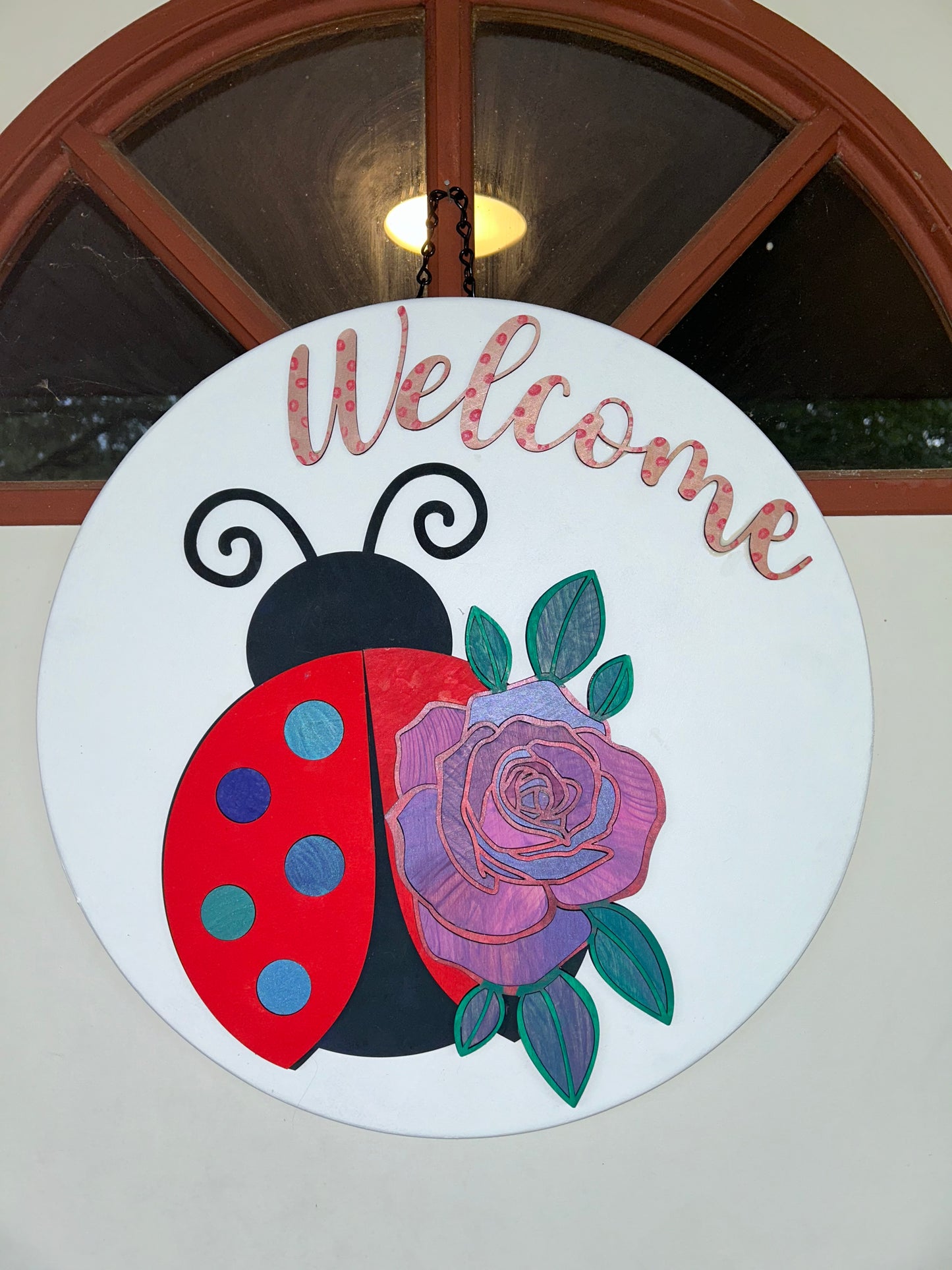 Take & Paint DIY Wooden Sign Kit - Welcome Ladybug