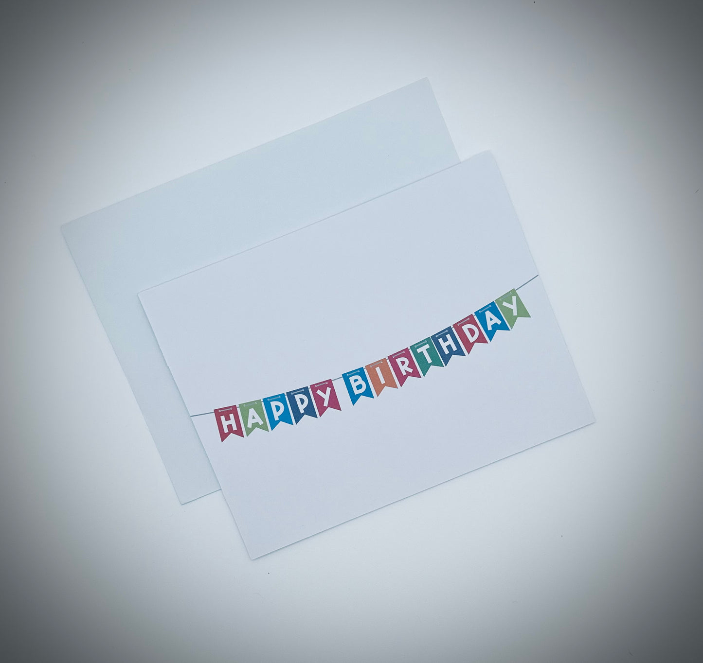 Happy Birthday Banner - Single Greeting Card