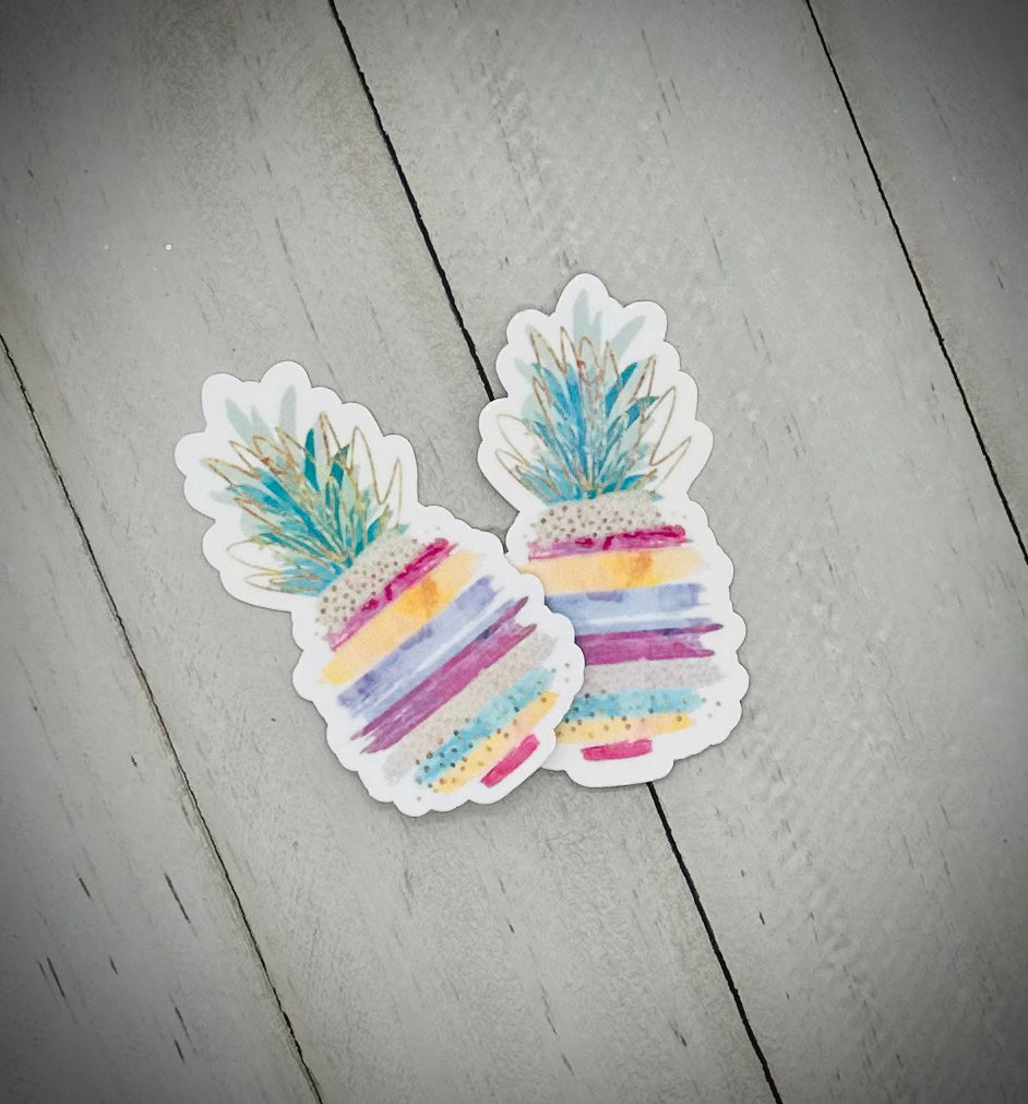 Watercolor Pineapple - Sticker